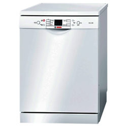 Bosch SMS53M02GB Freestanding Dishwasher, White